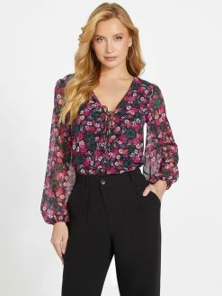 Wholesale 💯 Guess Factory Eco Jacky Long-Sleeve Bodysuit for 👩 women 👏