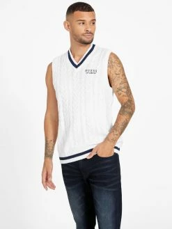 Deals 🎁 Guess Factory Jonas Sweater Vest for men 😍