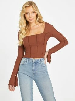 Promo ✨ Guess Factory Eco Usra Long-Sleeve Top for 👩 women 🧨