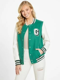 New 🧨 Guess Factory Carola Varsity Jacket for 👩 women 👏