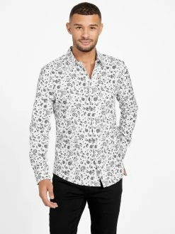 Discount 🥰 Guess Factory Astro Paisley 👚 Shirt for men ❤️