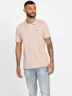 Cheapest ⌛ Guess Factory Eco Dev Geometric Polo 👕 Shirt for men 😉