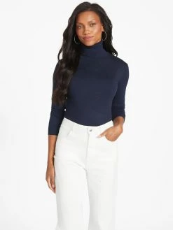 Best Pirce 🛒 Guess Factory Cristina Turtleneck Sweater Top for 👩 women 🎉