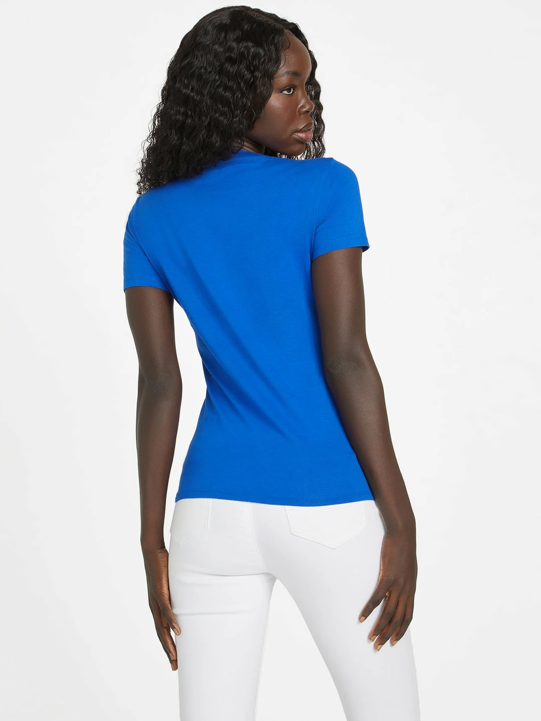 Wholesale 🥰 Guess Factory Lisey Rhinestone Logo Tee for 👩 women 🔔 - Image 4