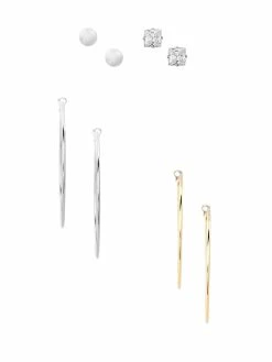 Best deal 👏 Guess Factory Hoop and Stud Earrings Set for 👩 women 👍