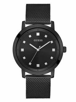 Outlet 😍 Guess Factory Black Analog ⌚ Watch for men 😀