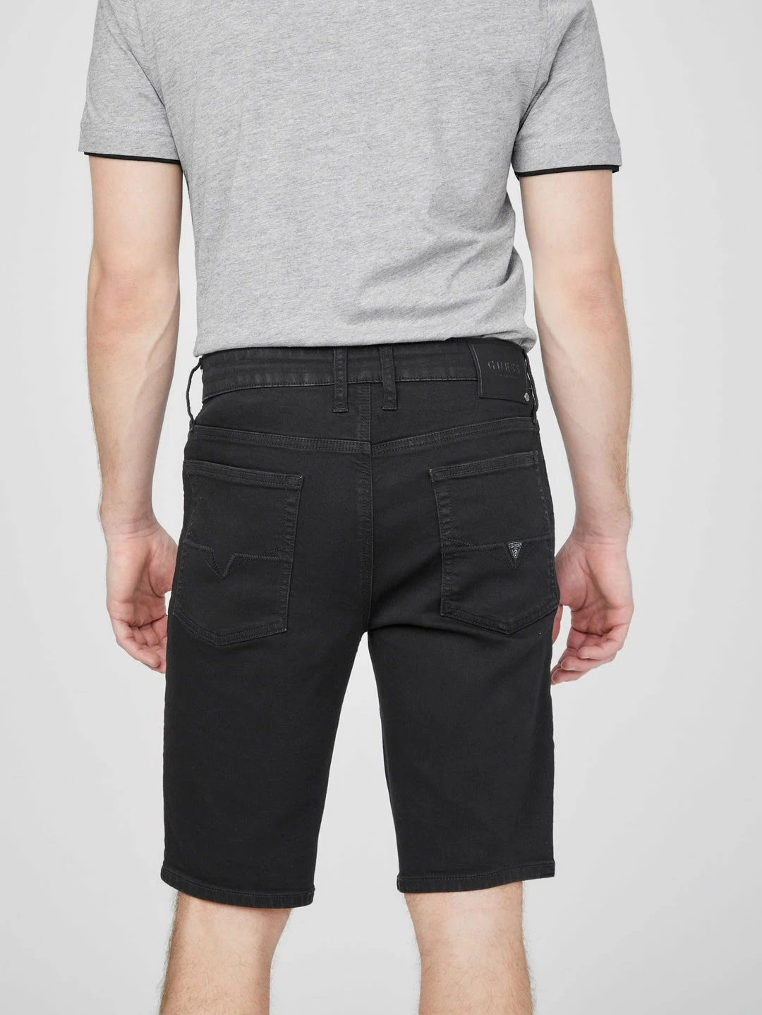 Best Sale ๐งจ Guess Factory Bradley Moto Denim Shorts for men โ - Image 4