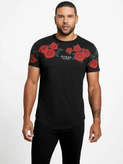 Promo ⌛ Guess Factory Ciro Roses Tee for men ⭐