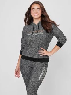 Deals 🔔 Guess Factory Rahim Marled Logo Hoodie for 👩 women 🥰