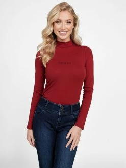Best Sale 🔔 Guess Factory Sydni Mock Neck Top for 👩 women 😉