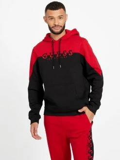 Best deal 😀 Guess Factory Eco Marcus Logo Hoodie for men ✔️
