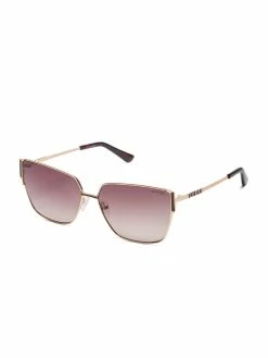 Cheapest 💯 Guess Factory Square-Oval Metal 👓 Sunglasses for 👩 women ✔️