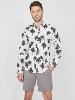 Budget 🥰 Guess Factory Esra Floral 👚 Shirt for men ⭐