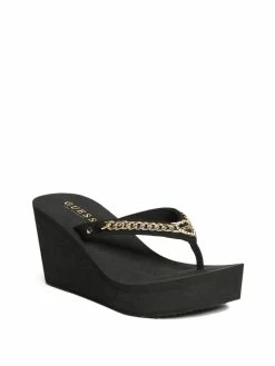 Brand new 🎉 Guess Factory Sagey Chain Platform Flip Flops for 👩 women 🎉