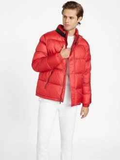 Brand new 🤩 Guess Factory Eco Angelus Color-Block Puffer Jacket for men ⌛