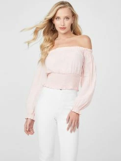 Discount ⭐ Guess Factory Camila Off-Shoulder Top for 👩 women 👏