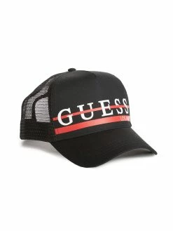 Brand new 🔔 Guess Factory Striped Logo Trucker Hat for men ❤️