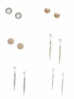 New 🔥 Guess Factory Mixed-Metal Hoop Earrings Set for 👩 women 😍