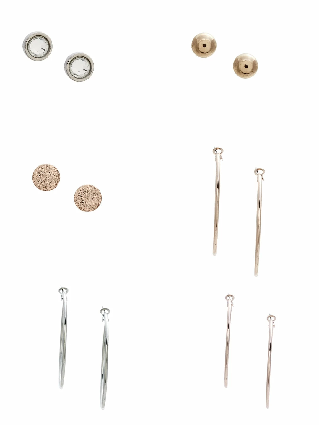 New 🔥 Guess Factory Mixed-Metal Hoop Earrings Set for 👩 women 😍