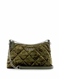 Best reviews of 🧨 Guess Factory Hoboken Velvet Zip-Top Crossbody for 👩 women 🧨