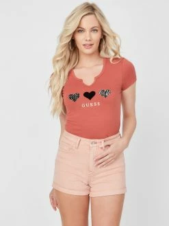 Discount 🌟 Guess Factory Eco Desy Heart Tee for 👩 women 🛒
