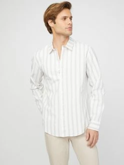 Wholesale 💯 Guess Factory Miko Striped Linen 👕 Shirt for men ❤️