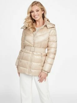 Deals 🎁 Guess Factory Eco Silene Puffer Jacket for 👩 women 👏