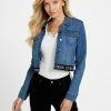 Cheapest 🥰 Guess Factory Camil Logo-Tape Denim Jacket for 👩 women 🔥
