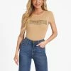 Discount 😍 Guess Factory Steel Sequin and Rhinestone Tee for 👩 women 🧨