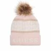 Top 10 🌟 Guess Factory Logo Striped Pom Beanie for 👩 women ✔️