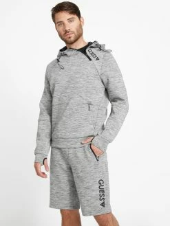 Outlet 🔔 Guess Factory Berto Thumbhole Zip Hoodie for men 😉