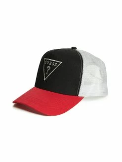 Top 10 😀 Guess Factory Color-Block Logo Trucker Hat for 👩 women 🤩
