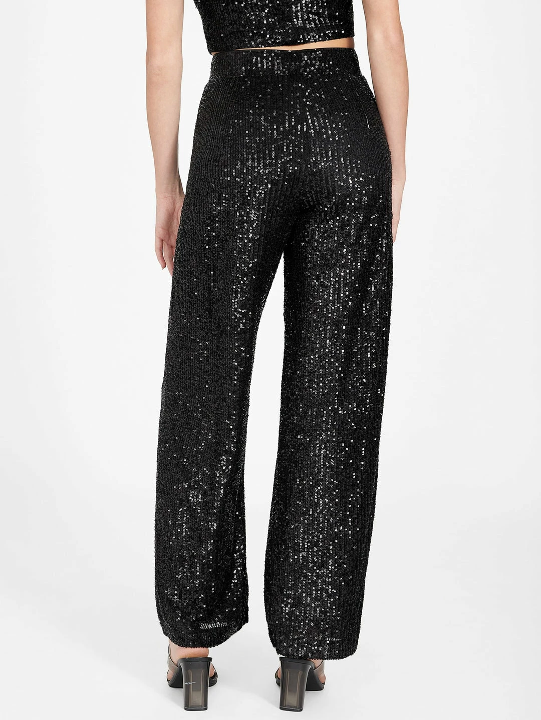 Deals 🔔 Guess Factory Sabine Sequin Palazzo Pants for 👩 women 🥰 - Image 4
