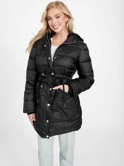 Hot Sale 👍 Guess Factory Ebba Quilted Jacket for 👩 women 😀