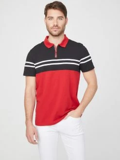 Cheapest ✨ Guess Factory Eco Leroy Color-Block Polo for men ✔️