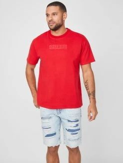 Best Sale 😉 Guess Factory Harvey Embroidered Logo Tee for men 👏