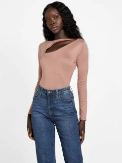 Best Sale ✨ Guess Factory Nina Cutout Logo Sweater for 👩 women 🔥