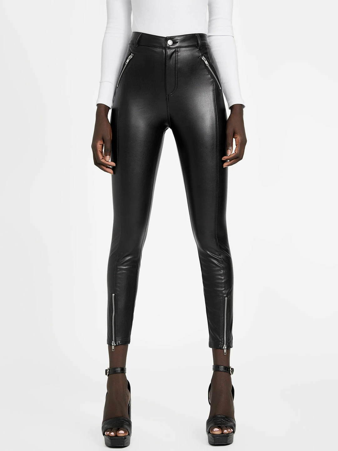 Coupon 😉 Guess Factory Pauline Faux-Leather Pant for 👩 women 🔔