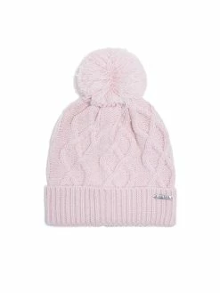 Outlet 🔔 Guess Factory Cable-Knit Thread Pom Beanie for 👩 women 🔔