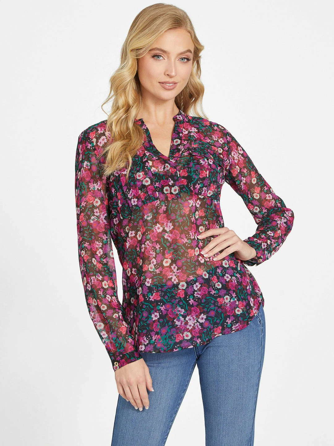 Brand new ❤️ Guess Factory Eco Jemima Sheer Top for 👩 women 🔥