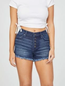 Outlet 😀 Guess Factory Emma Super High-Rise Denim Shorts for 👩 women ⌛