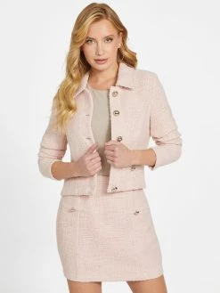 Brand new ⭐ Guess Factory Dianne Boucle Tweed Jacket for 👩 women 🛒