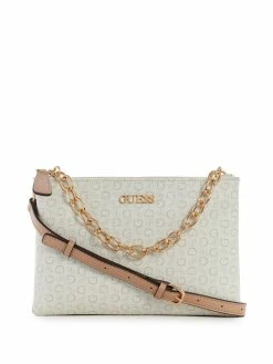 Coupon 🤩 Guess Factory Ellison Double Zip Crossbody for 👩 women ✔️