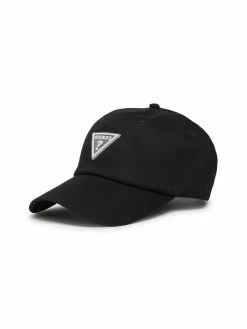 Best Sale 🧨 Guess Factory Rubber Triangle Logo ⚾ Baseball Hat for men 🔥