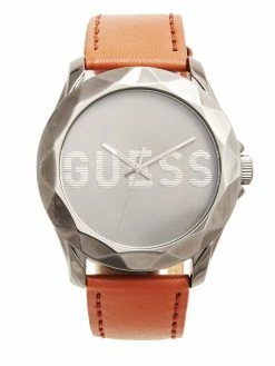 Hot Sale ✨ Guess Factory Gunmetal and Brown Analog ⌚ Watch for men ✔️