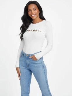 Cheapest ⌛ Guess Factory Sheena Lace-Up Sweater for 👩 women ⌛