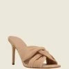 Coupon 🥰 Guess Factory Daiva Knotted Heeled Mules for 👩 women ❤️