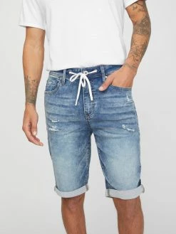 New ⭐ Guess Factory Lannie Drawstring Denim Shorts for men 🔔